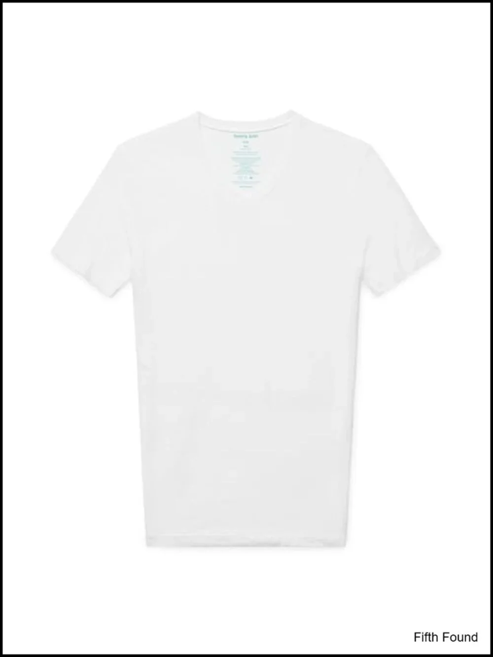 Men's High V Neck Undershirt Slim Fit Stay Tuck Design Second Skin Modal Spandex